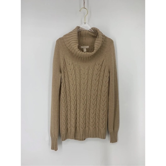 Banana Republic Cable Knit Cowl Neck Long Sleeve Sweater - Picture 1 of 8